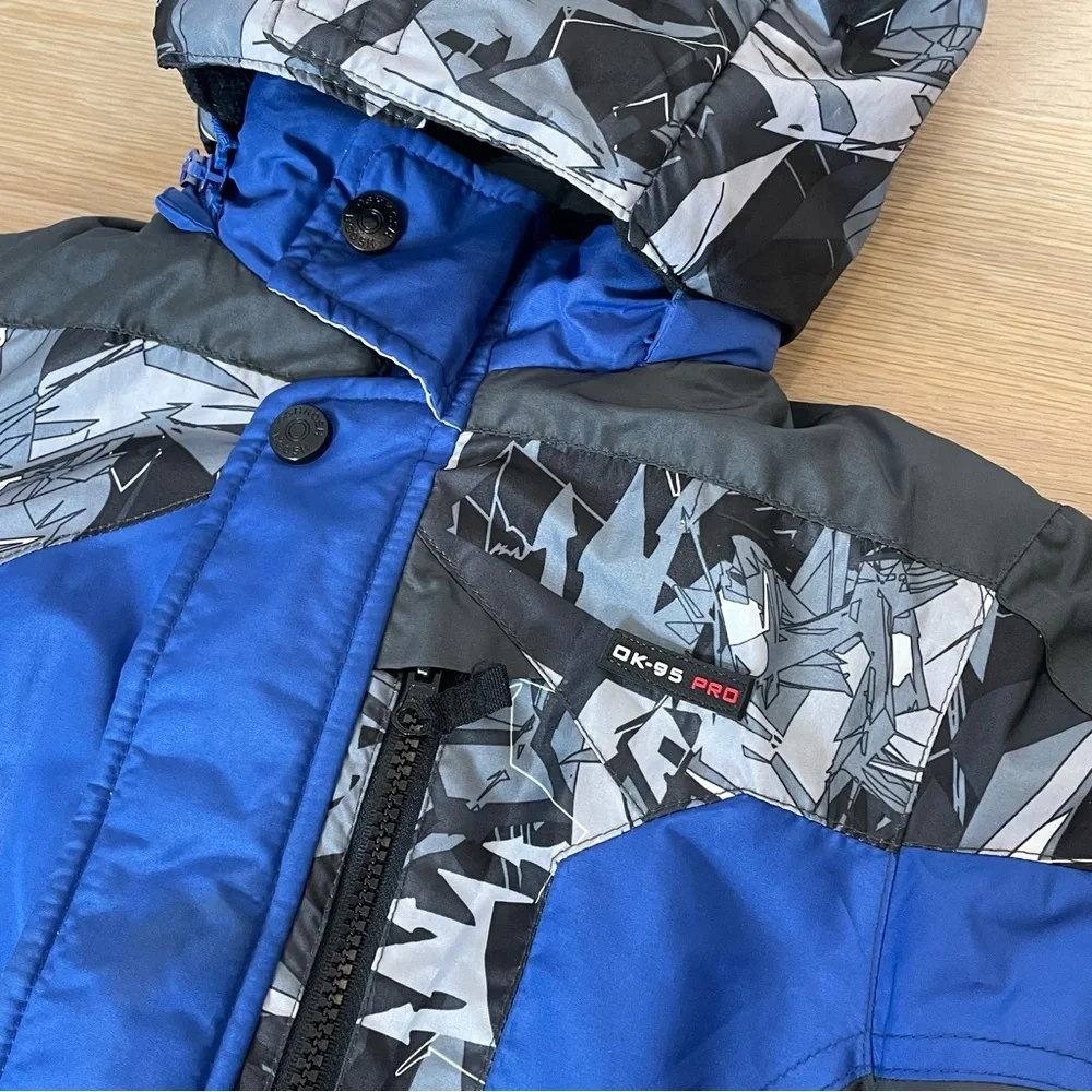 Oshkosh Blue Hooded Winter Jacket 5/6